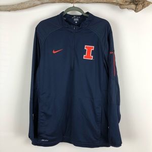 Nike Dri-Fit U of Illinois Quarter Zip Jacket. L.